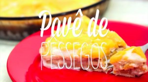 Pavê de pêssegos vegano